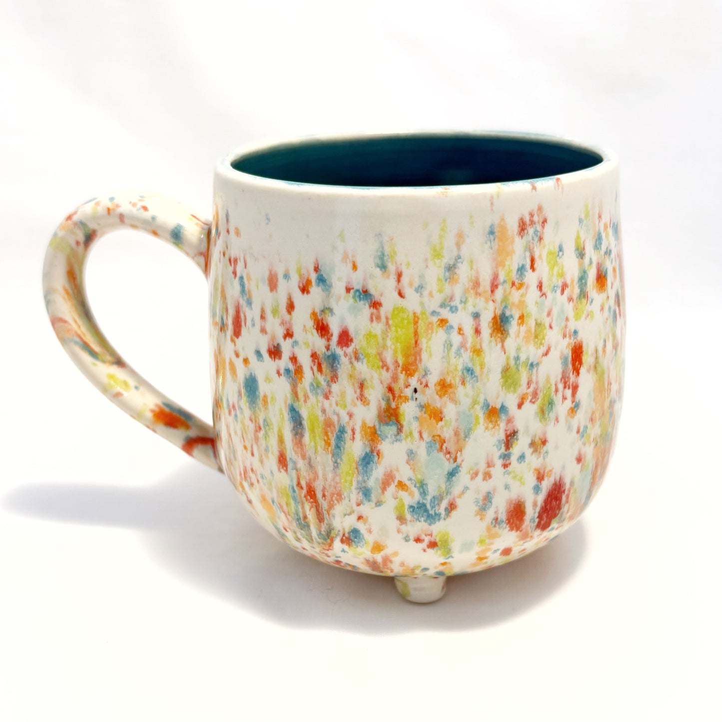 Rainbow D20 Mug