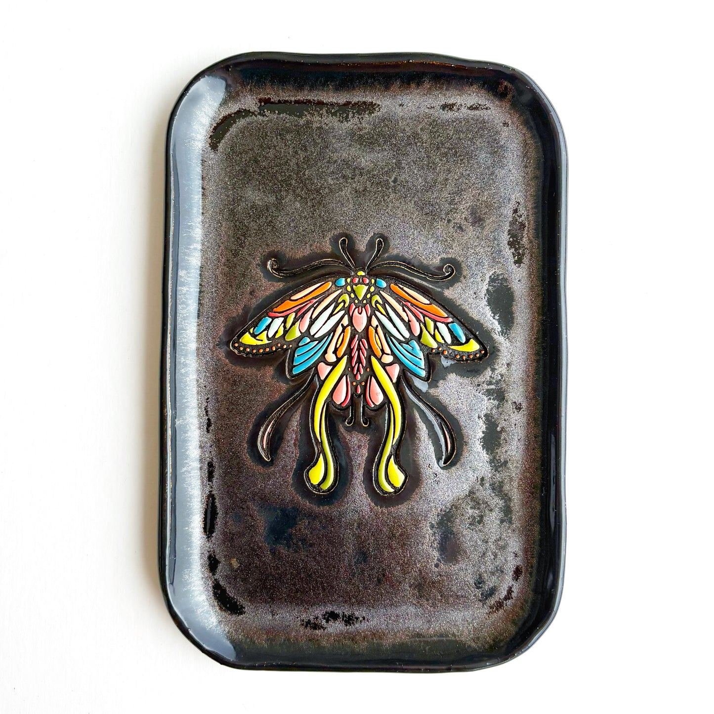 Technicolor Moth Platter