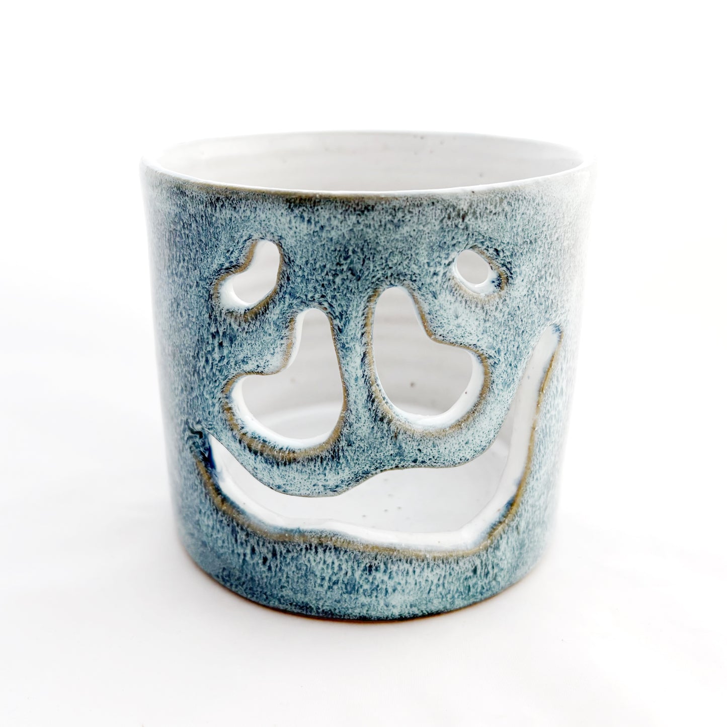 Jack O Lantern Luminary | Loopy Mottled Blue
