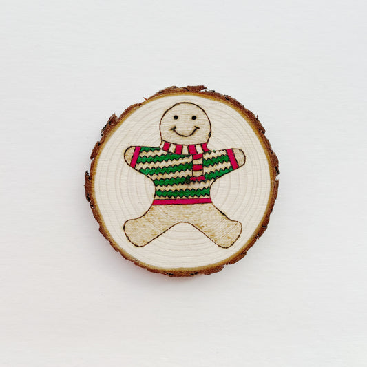 Patterned Gingerbread Man | Coaster
