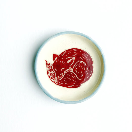 Curled Fox Trinket Dish