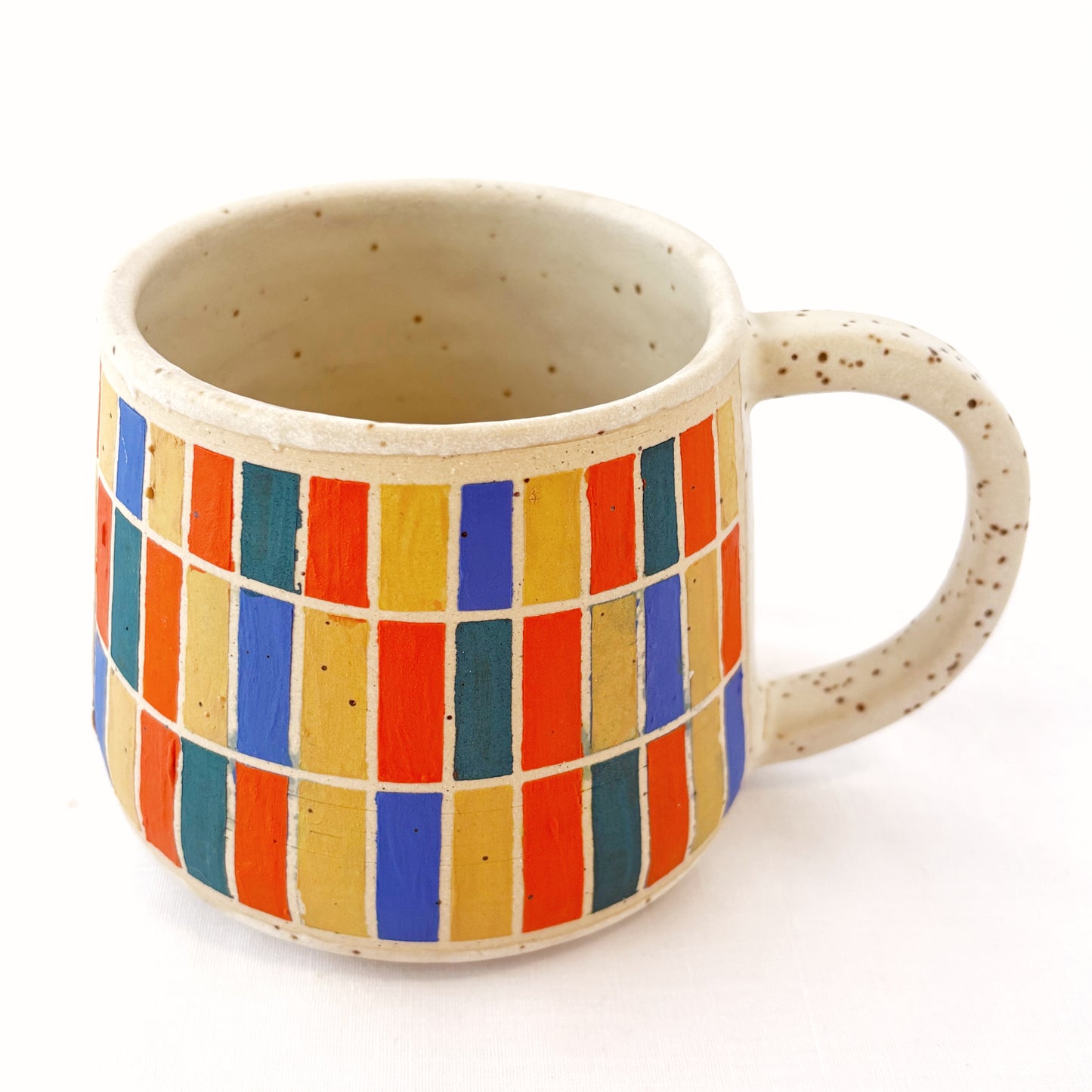 Festive Grid Taped Mug