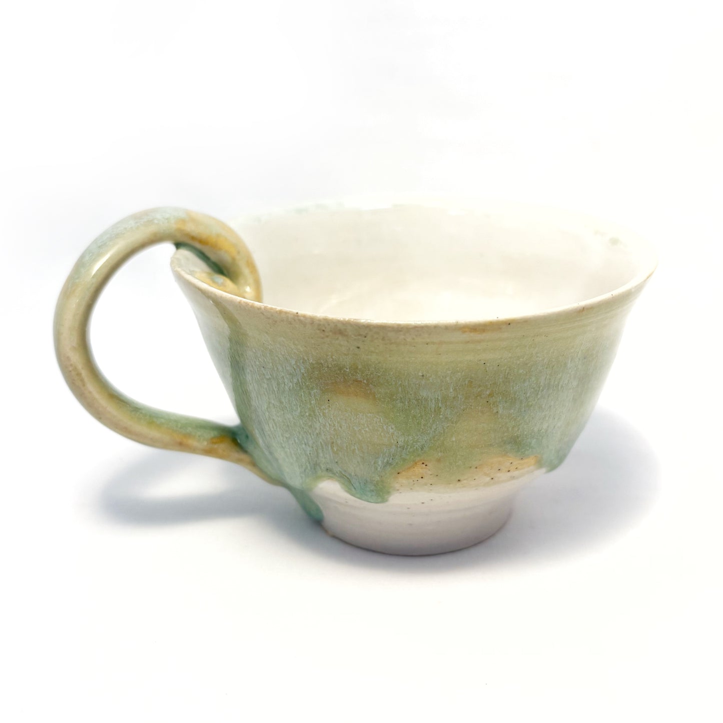 Cream Blue Teacup