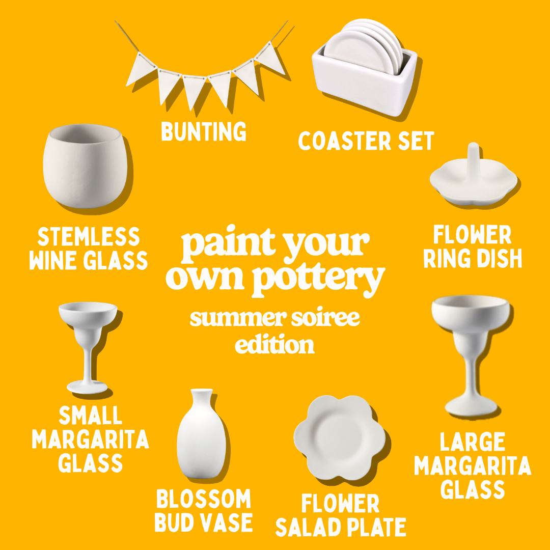 Ovenbird x Meld Paint-Your-Own-Pottery Workshop | Summer Soiree Edition | Friday, July 17, 2026