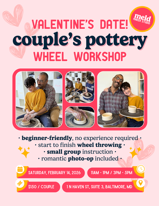 Valentine's Day Couple's Wheel Workshop | Saturday, February 14, 2026