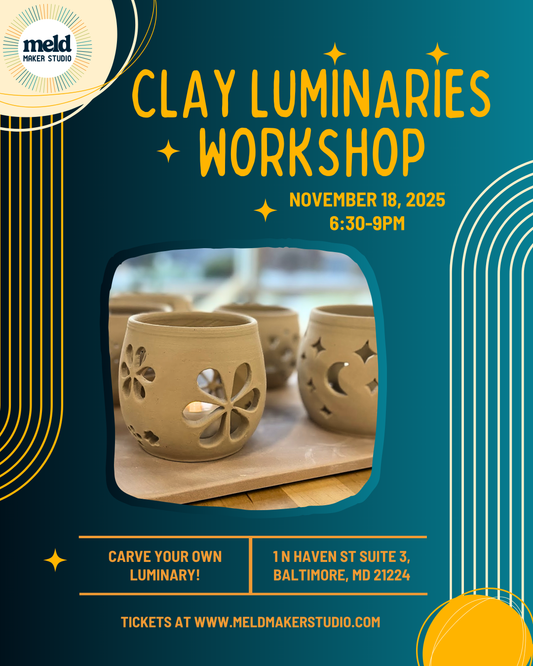 Ceramic Tea Light Luminary Workshop | Tuesday, November 18, 2025