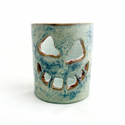 Jack O Lantern Luminary | Toothy Grin in Mottled Purple