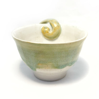 Cream Blue Teacup