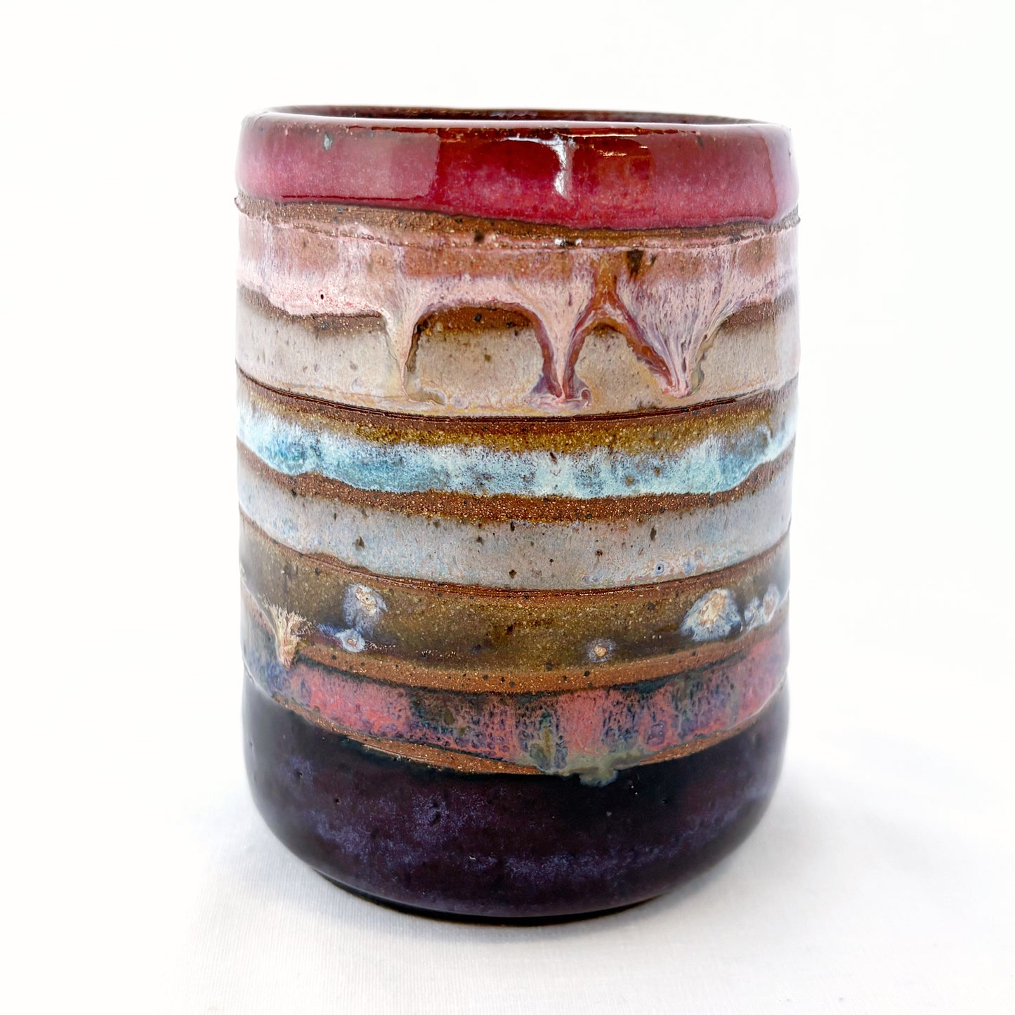 Gradient Striped Travel Mug