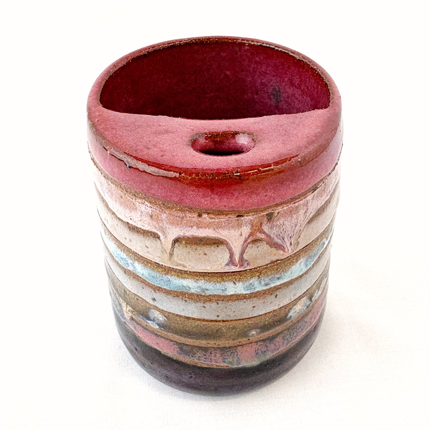 Gradient Striped Travel Mug