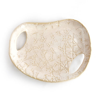 Flux Blossom Textured Platter | SECONDS