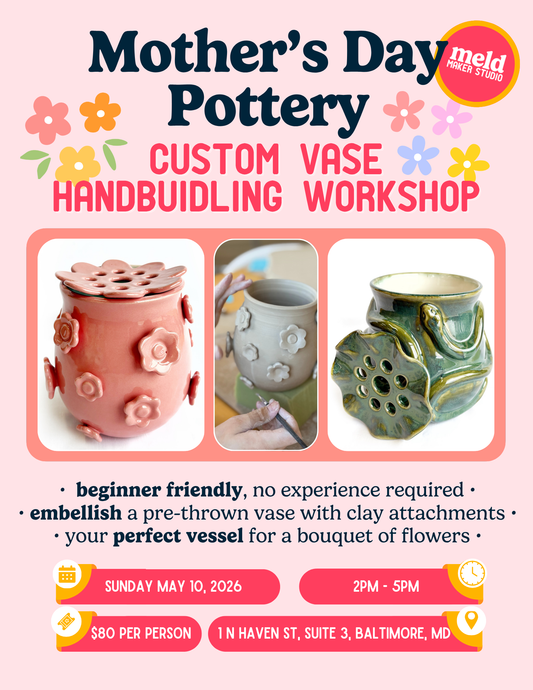 Vase Adornment Workshop | Mother's Day | Sunday, May 10, 2026
