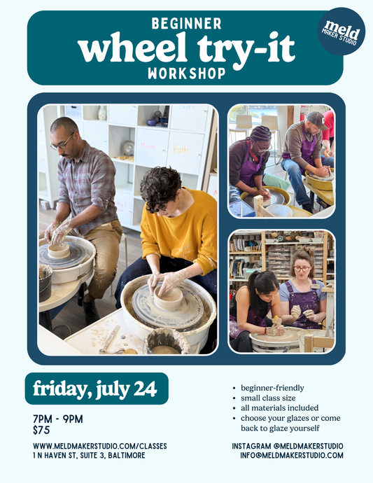Beginner Wheel Try-It Workshop | Friday, July 24, 2026