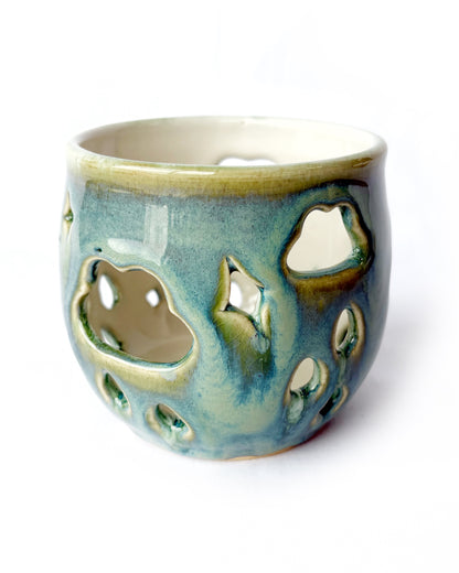 Hand Carved Tealight Luminary