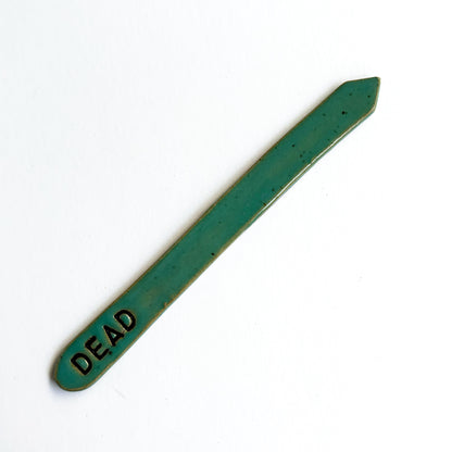 Hand-Stamped Houseplant Stake | Multiple Styles Available