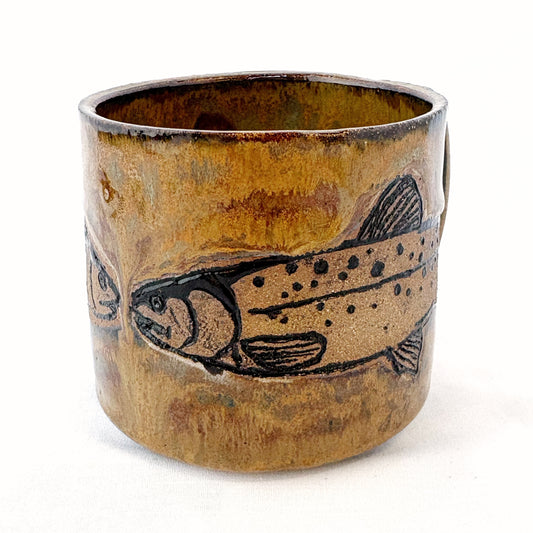 Brown Organic Fish Mug