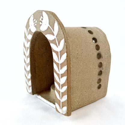 Wall-Mounted Raw Clay Luminary