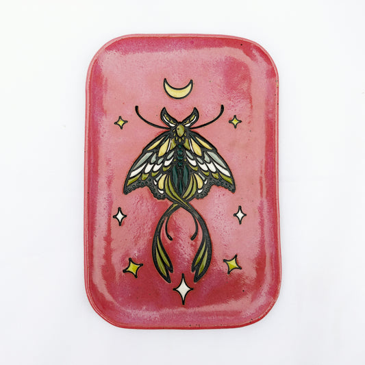 Mystical Moth Plate | Pink