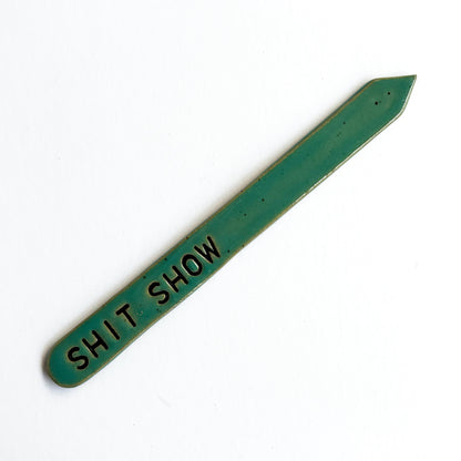 Hand-Stamped Houseplant Stake | Multiple Styles Available