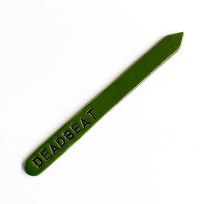 Hand-Stamped Houseplant Stake | Multiple Styles Available