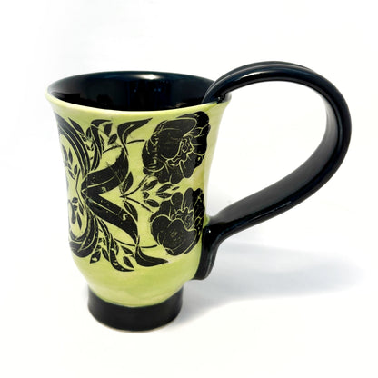 Green Art Nouveau Mug