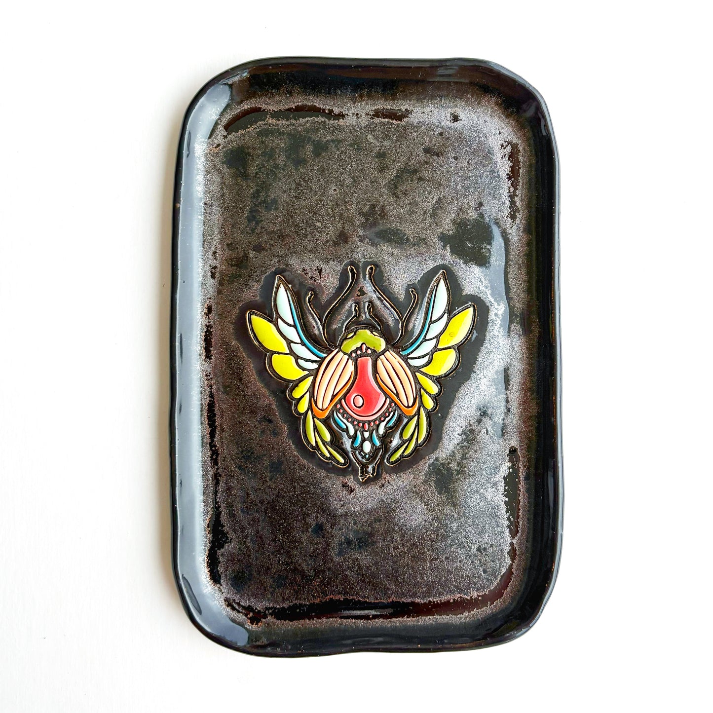 Technicolor Moth Platter