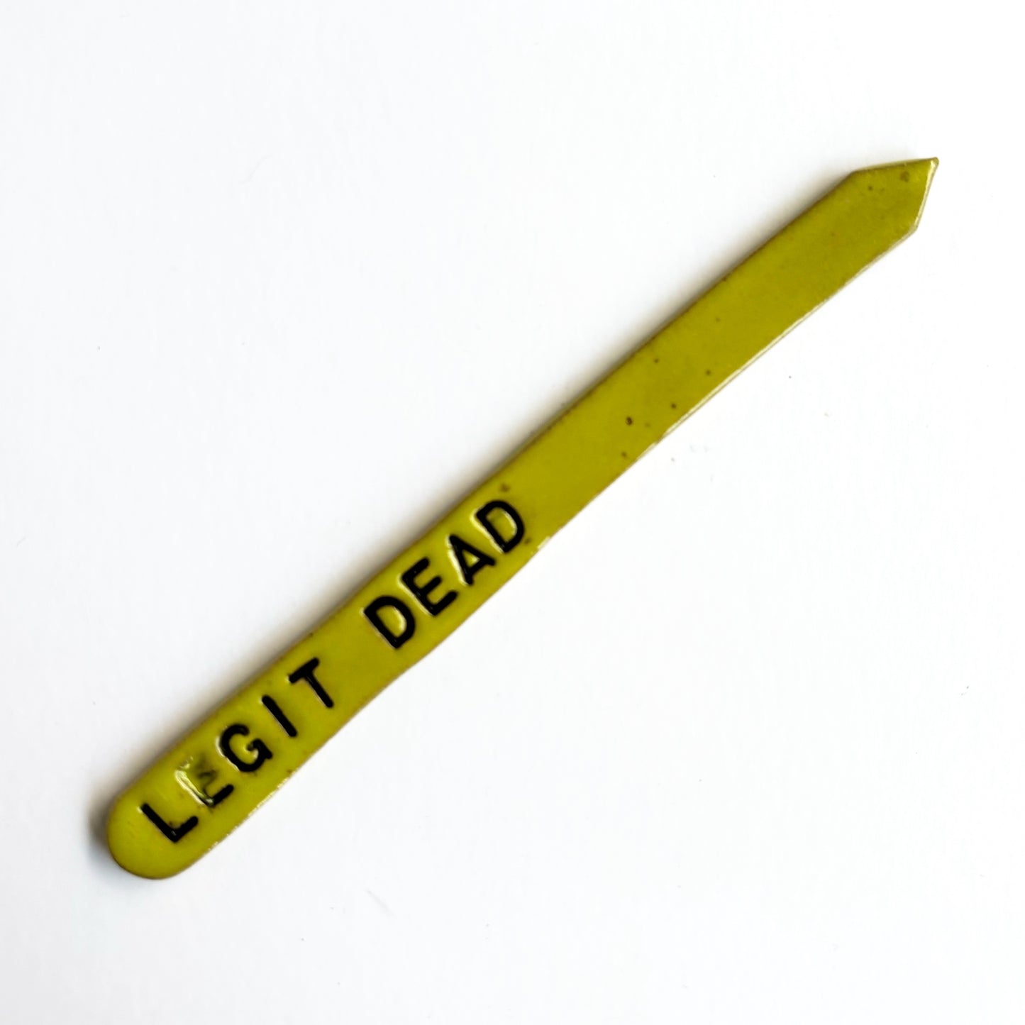 Hand-Stamped Houseplant Stake | Multiple Styles Available