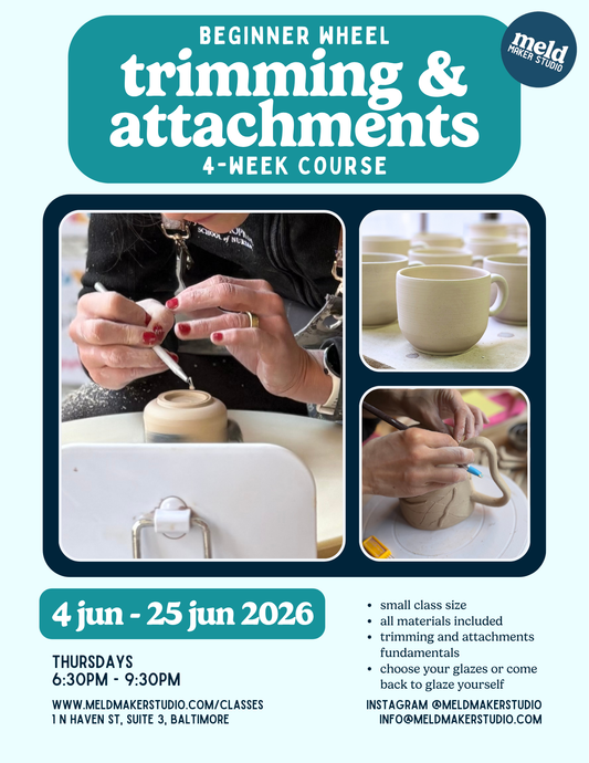 Wheel-Trimming 4-Week Series | Beginner-Friendly | Thursdays, June 2026