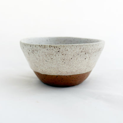 Modern Speckled Creme and Hazelnut | Small Bowl