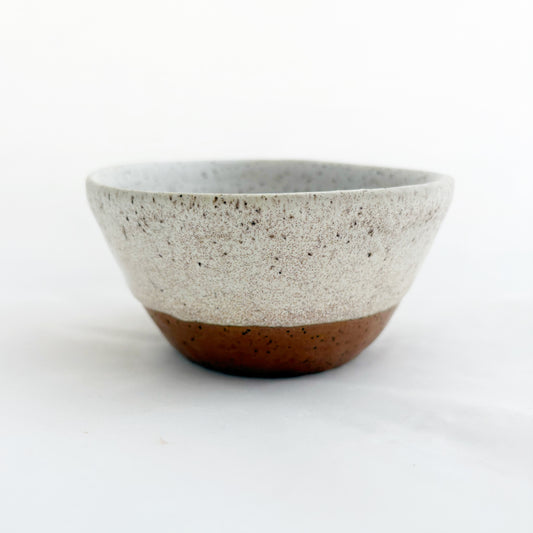 Modern Speckled Creme and Hazelnut | Small Bowl
