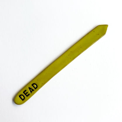 Hand-Stamped Houseplant Stake | Multiple Styles Available