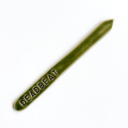 Hand-Stamped Houseplant Stake | Multiple Styles Available