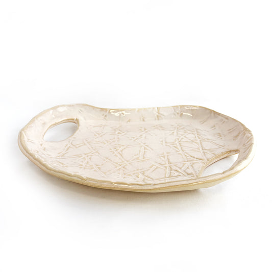 Flux Blossom Textured Platter | SECONDS