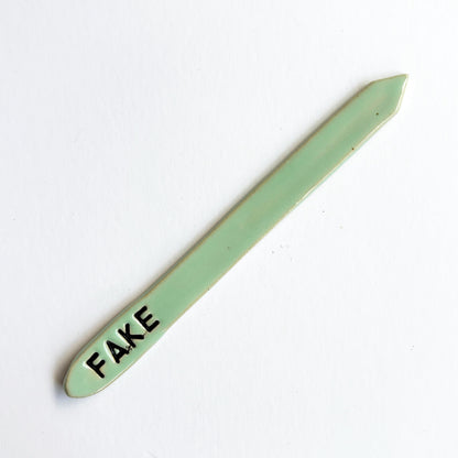 Hand-Stamped Houseplant Stake | Multiple Styles Available