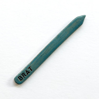 Hand-Stamped Houseplant Stake | Multiple Styles Available