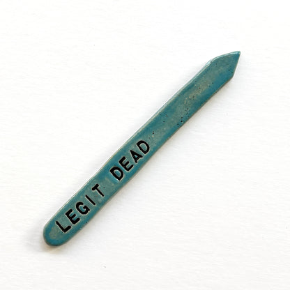 Hand-Stamped Houseplant Stake | Multiple Styles Available