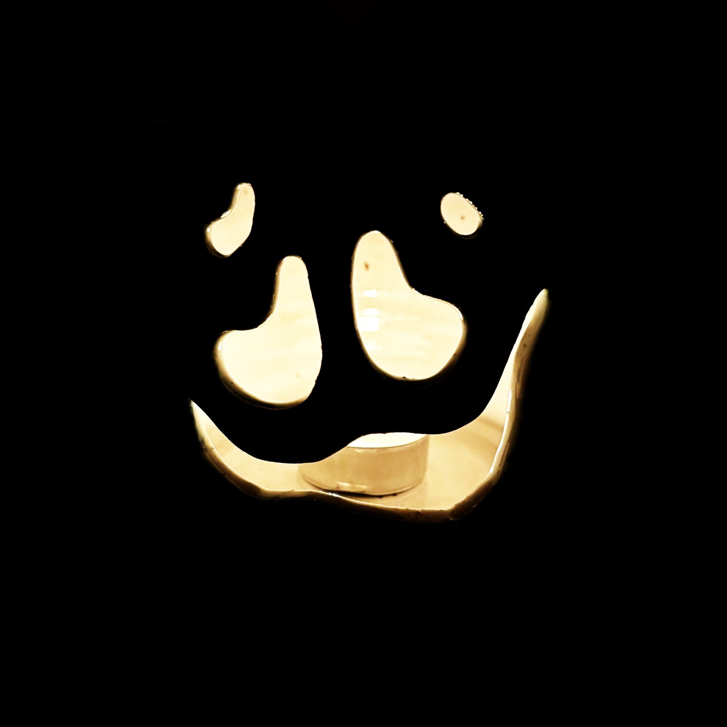 Jack O Lantern Luminary | Loopy Mottled Blue