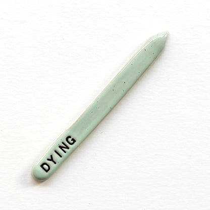 Hand-Stamped Houseplant Stake | Multiple Styles Available