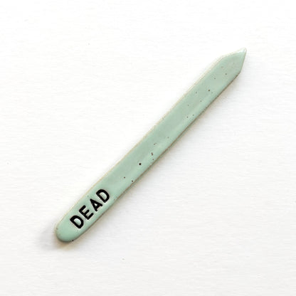 Hand-Stamped Houseplant Stake | Multiple Styles Available