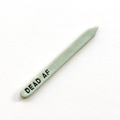 Hand-Stamped Houseplant Stake | Multiple Styles Available