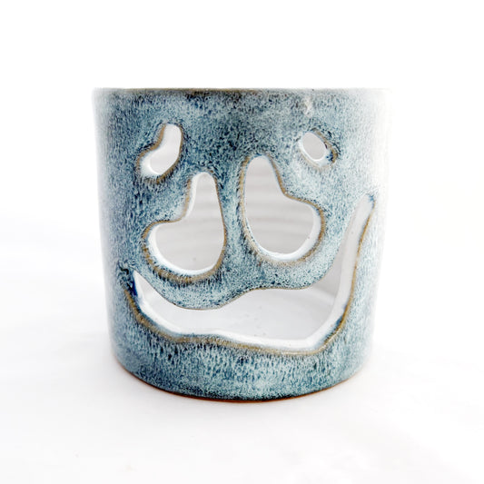 Jack O Lantern Luminary | Loopy Mottled Blue
