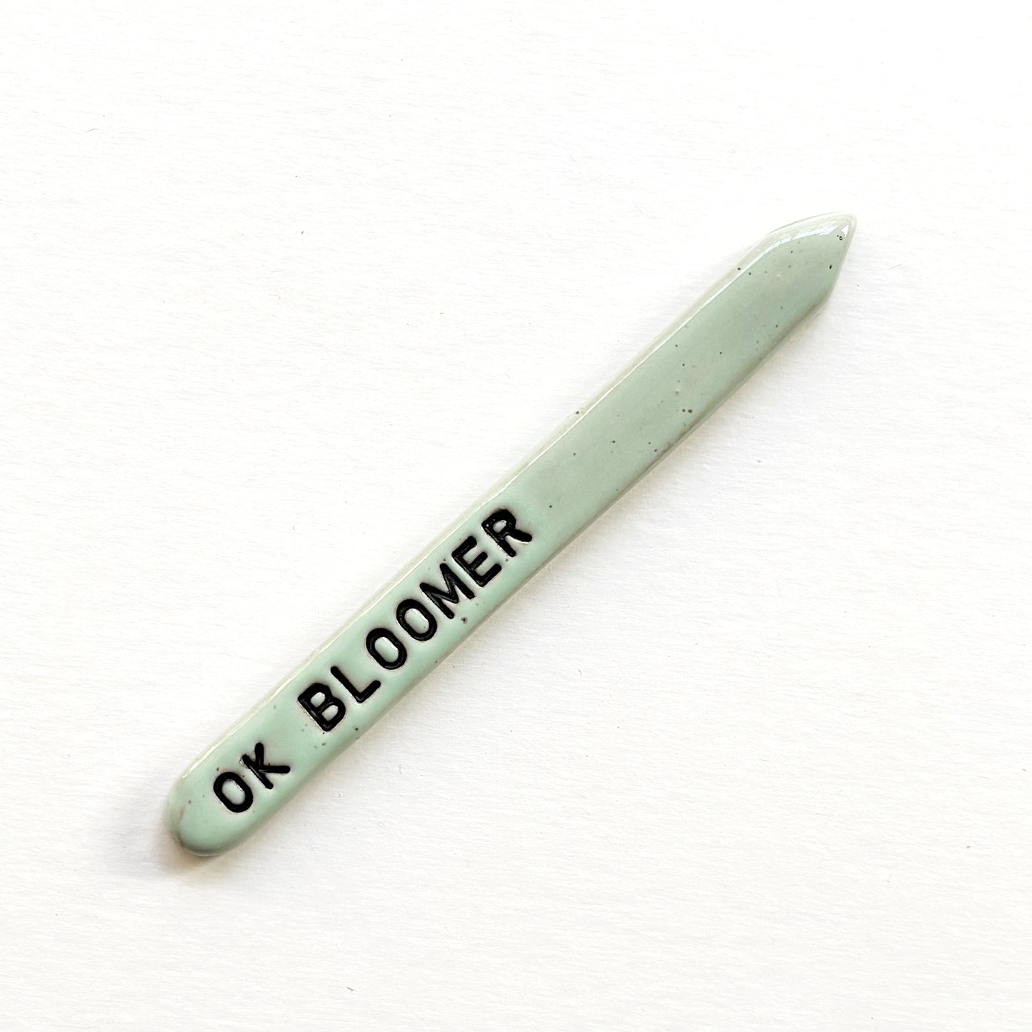 Hand-Stamped Houseplant Stake | Multiple Styles Available