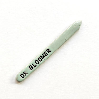 Hand-Stamped Houseplant Stake | Multiple Styles Available