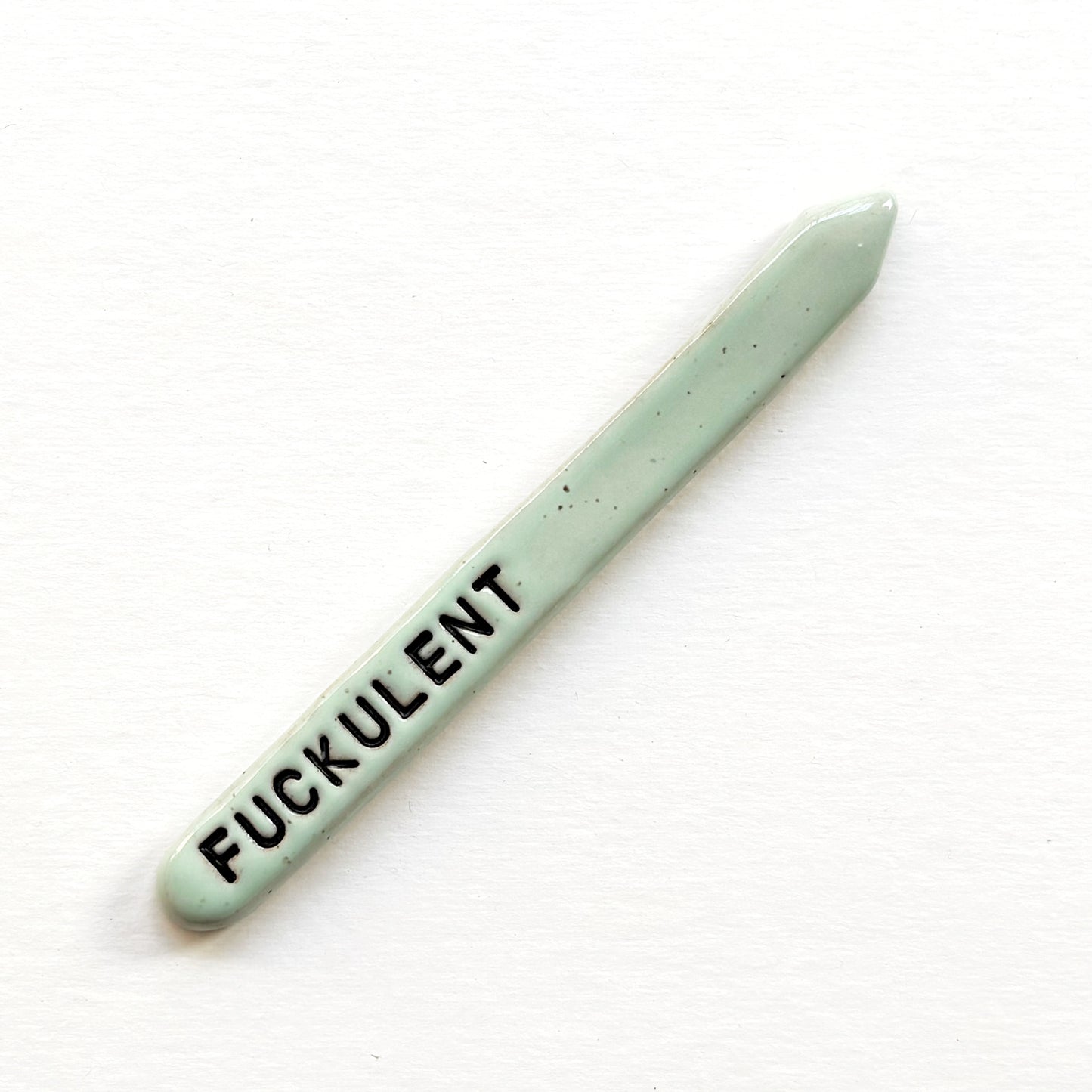 Hand-Stamped Houseplant Stake | Multiple Styles Available