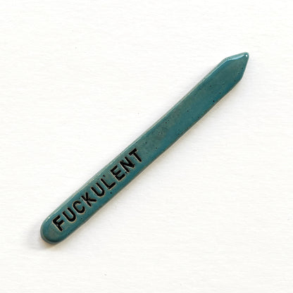 Hand-Stamped Houseplant Stake | Multiple Styles Available