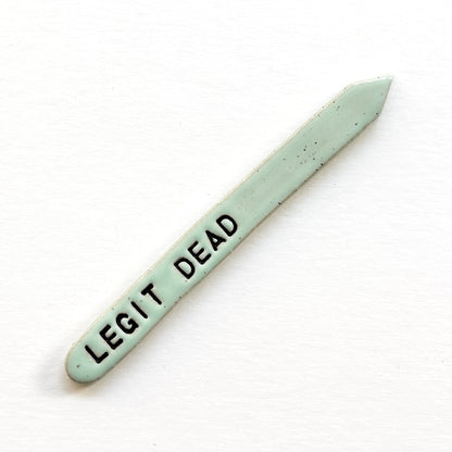 Hand-Stamped Houseplant Stake | Multiple Styles Available