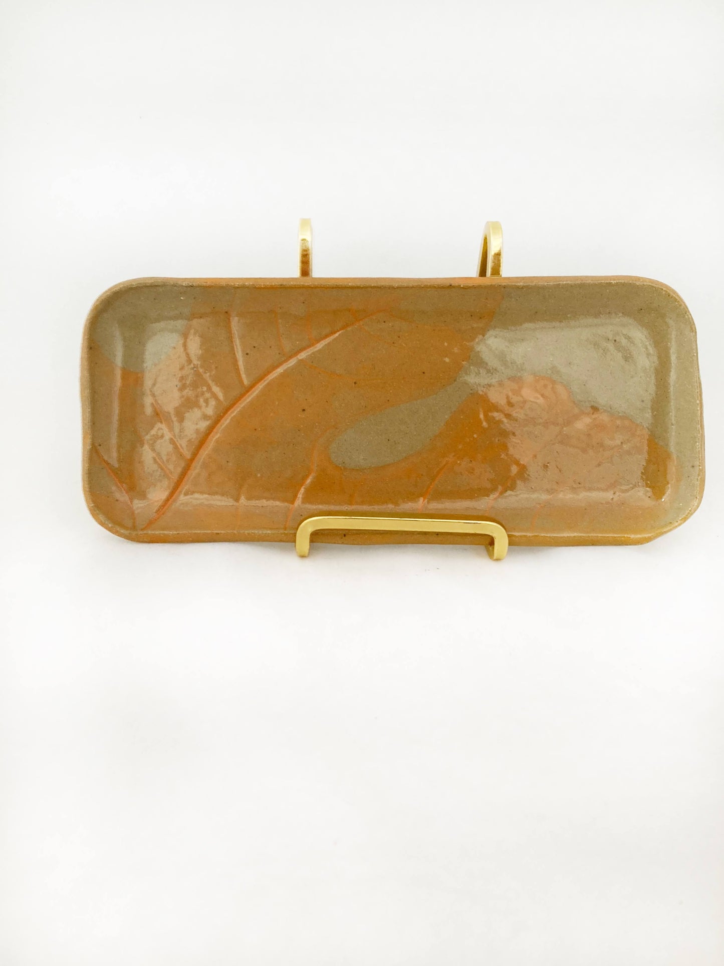 Fig Leaf Plate | Extra-Small Orange