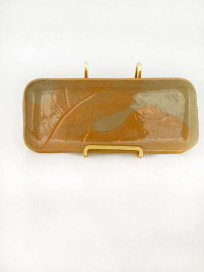 Fig Leaf Plate | Extra-Small Orange
