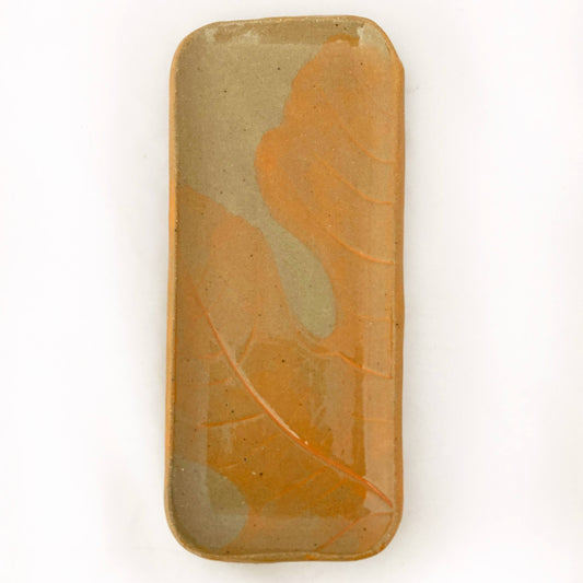 Fig Leaf Plate | Extra-Small Orange