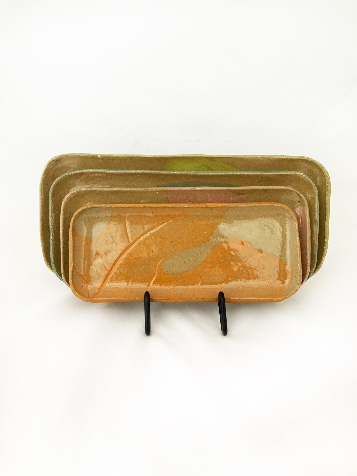 Fig Leaf Plate | Extra-Small Orange